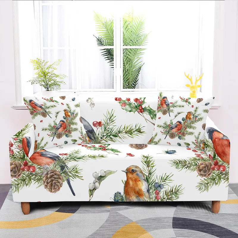 Unique Flower And Bird Design Sofa Couch Cover