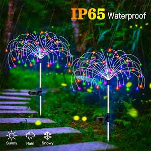 Solar Firework Outdoor Garden Light