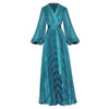Lantern sleeve Elegant Pleated Evening Dress - http://chicboutique.com.au