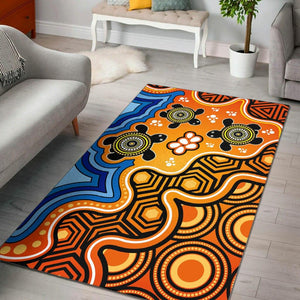 Indigenous Art Print Anti-slip Carpet / Rug - http://chicboutique.com.au