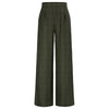 Vintage Elastic High Waist Plaided Pants With Pockets