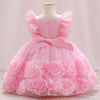Baby Girl Flower Applique Dress