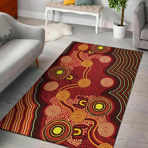 Indigenous Art Print Anti-slip Carpet / Rug - http://chicboutique.com.au