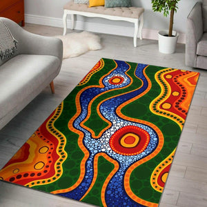 Indigenous Art Print Anti-slip Carpet / Rug - http://chicboutique.com.au