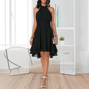 Halter Sleeveless Layered Midi Dress - http://chicboutique.com.au