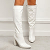 Modern Knee High Glossy High Heel Boots