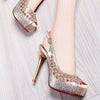 Thin High Heel Peep-toe Platform Buckle Strap Sandals - http://chicboutique.com.au