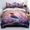 Exquisite Bird Print Duvet Cover Bedding Set