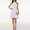 Halter Sleeveless Layered Midi Dress - http://chicboutique.com.au