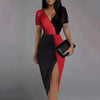 Contrasting Colour Evening Dress - http://chicboutique.com.au