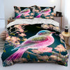 Exquisite Bird Print Duvet Cover Bedding Set