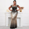 Plus Size Sequin Maxi Butterfly Sleeve Evening Dress - http://chicboutique.com.au