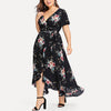 Short-Sleeved Plus Size A-Line Dress - http://chicboutique.com.au