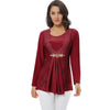 Elegant Rhinestone Lace Tunic Top - http://chicboutique.com.au