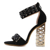 Crystal Heel With Zip High Heel Sandal - http://chicboutique.com.au