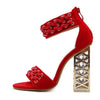 Crystal Heel With Zip High Heel Sandal - http://chicboutique.com.au