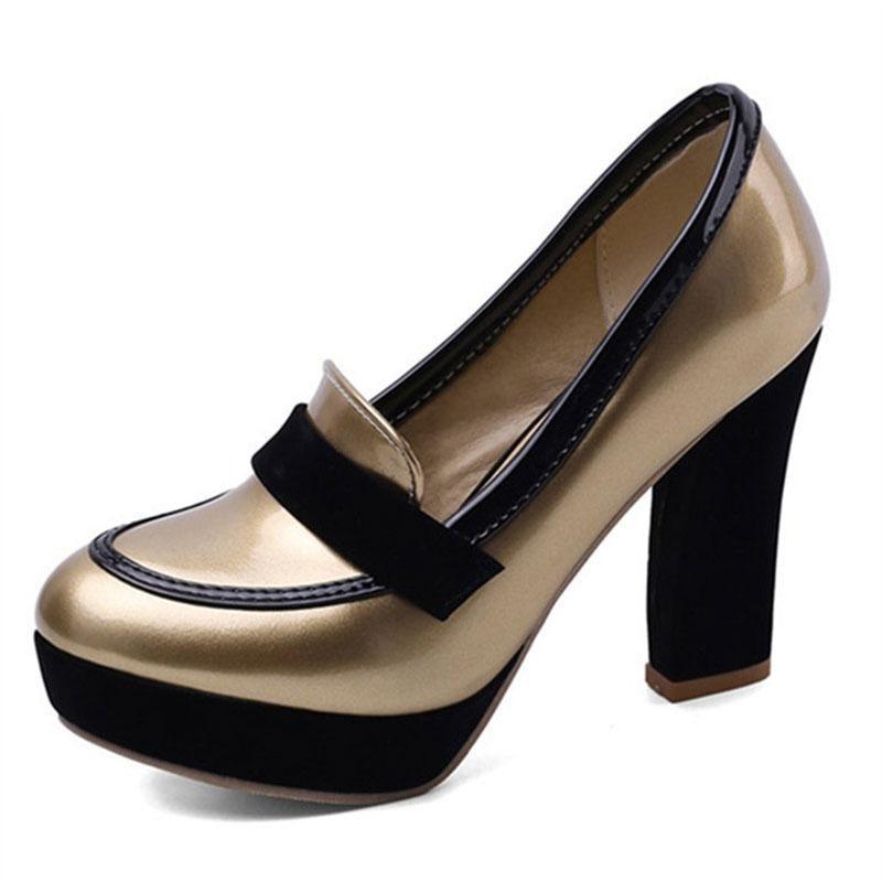 Round toe high heel platform pumps - http://chicboutique.com.au