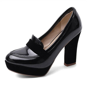 Round toe high heel platform pumps - http://chicboutique.com.au