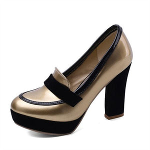 Round toe high heel platform pumps - http://chicboutique.com.au