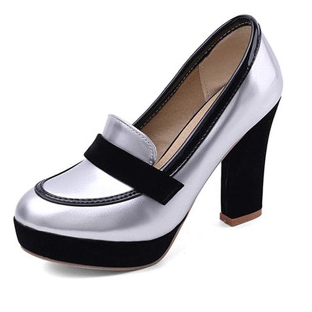 Round toe high heel platform pumps - http://chicboutique.com.au