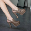 Vintage Buckle Retro High Heel Pumps - http://chicboutique.com.au