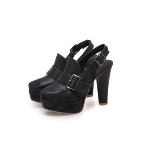 Vintage Buckle Retro High Heel Pumps - http://chicboutique.com.au