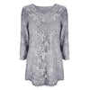 Lace Three Quarter Sleeve Floral Vintage Top - http://chicboutique.com.au