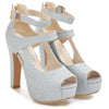 Thick High Heel Buckle Sandals Small and Large Sizes - http://chicboutique.com.au