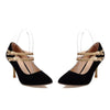 Pointed Toe Ankle Strap High Heel Pumps - http://chicboutique.com.au