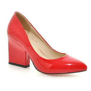 Thick High Heel Fashion Everyday Work Pumps Small and Large Size 34-43 - http://chicboutique.com.au