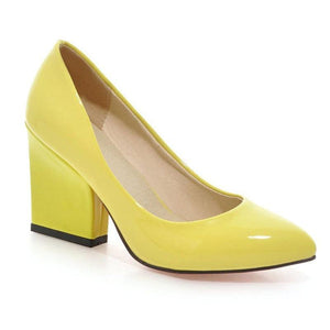 Thick High Heel Fashion Everyday Work Pumps Small and Large Size 34-43 - http://chicboutique.com.au