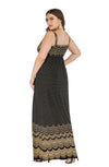 Plus Size V Neck Sleeveless Maxi Dress - http://chicboutique.com.au