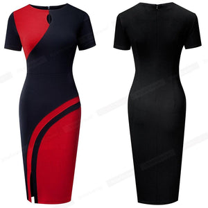 Stylish Contrast Color Body-con Dress - http://chicboutique.com.au