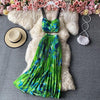 Bohemian 2 piece Floral Printed Top And High Waist Pleated Skirt - http://chicboutique.com.au