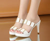 Slip On High Heel Sandals - http://chicboutique.com.au