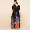 Plus Size Bohemian Long Floral Dress - http://chicboutique.com.au