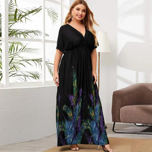 Plus Size Bohemian Long Floral Dress - http://chicboutique.com.au