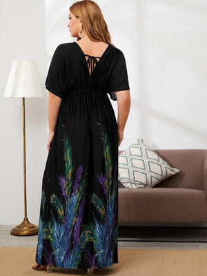 Plus Size Bohemian Long Floral Dress - http://chicboutique.com.au