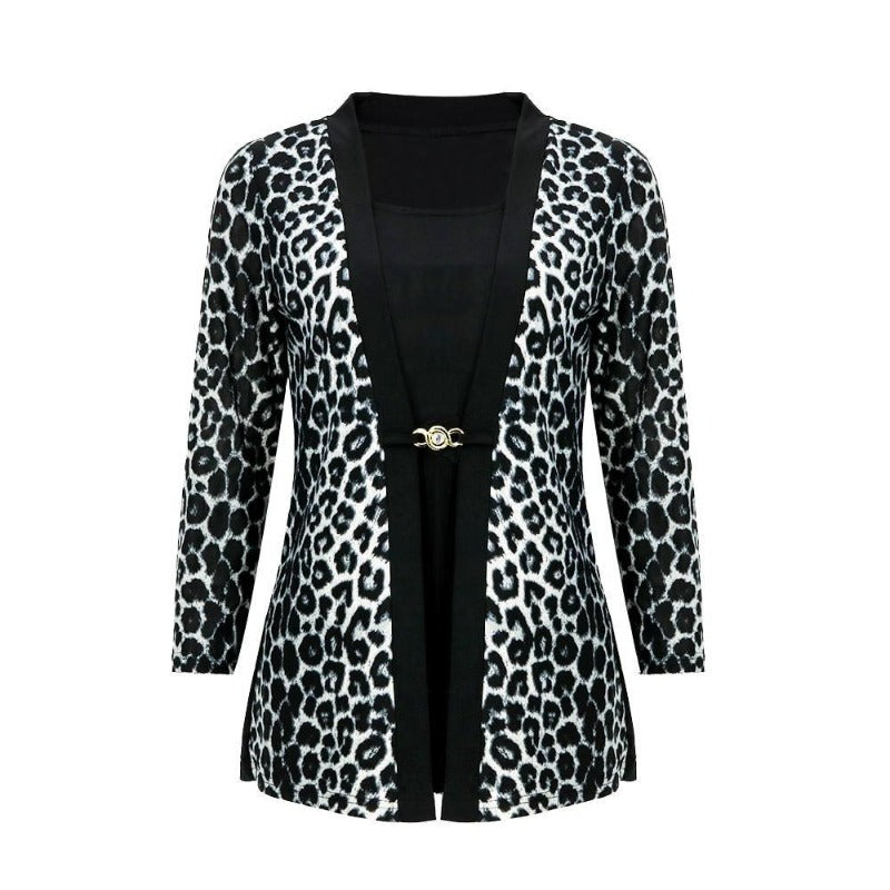 Chic Leopard Small to Plus Size Patchwork Top - http://chicboutique.com.au