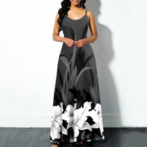 Spaghetti Strap Floral Print Maxi Dress - http://chicboutique.com.au