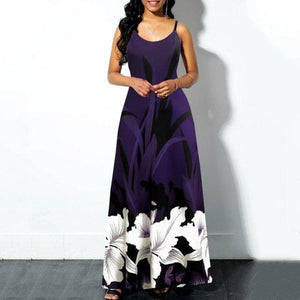 Spaghetti Strap Floral Print Maxi Dress - http://chicboutique.com.au