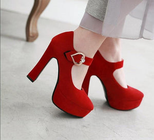 Mary Jane Platform High Heel Pumps - http://chicboutique.com.au