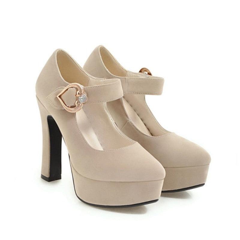 Mary Jane Platform High Heel Pumps - http://chicboutique.com.au