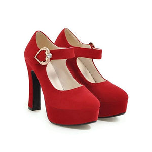 Mary Jane Platform High Heel Pumps - http://chicboutique.com.au