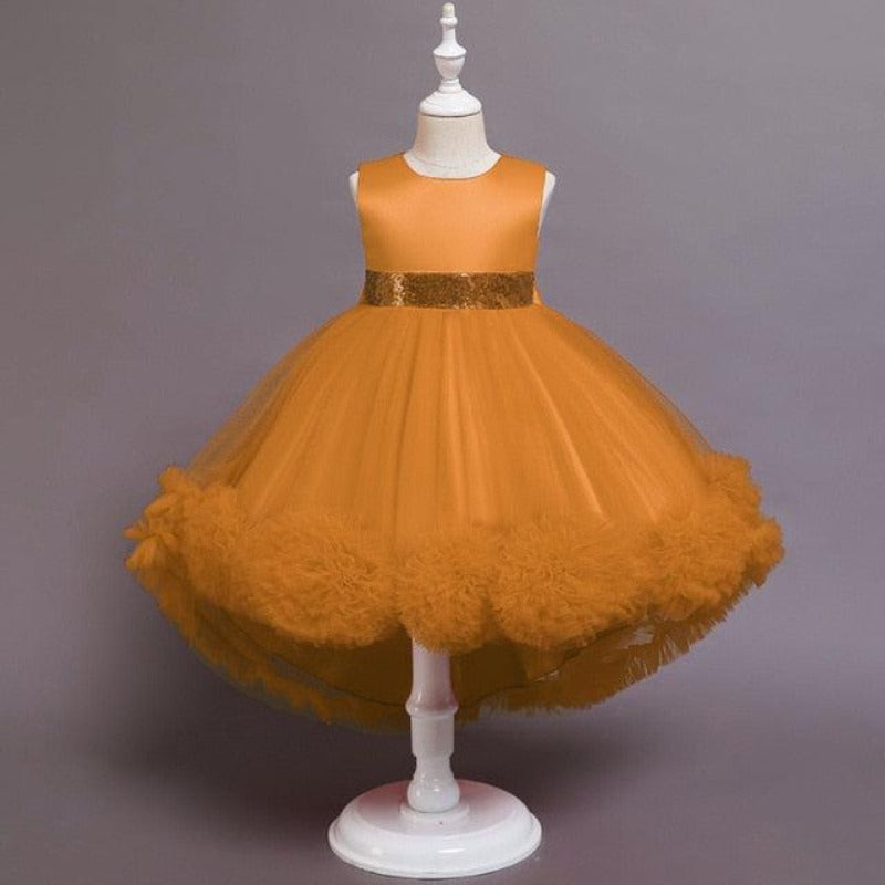 Girls flower sleeveless princess dress - http://chicboutique.com.au