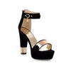 Platform Thick Heels Suede Sandals - http://chicboutique.com.au