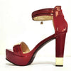 Platform Thick Heels Suede Sandals - http://chicboutique.com.au