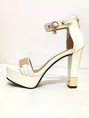 Platform Thick Heels Suede Sandals - http://chicboutique.com.au