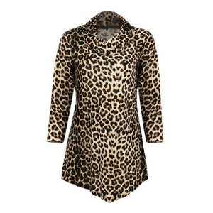 Turtleneck Leopard Blouse - http://chicboutique.com.au