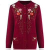 Embroidery Knit Single-breasted Cardigan - http://chicboutique.com.au